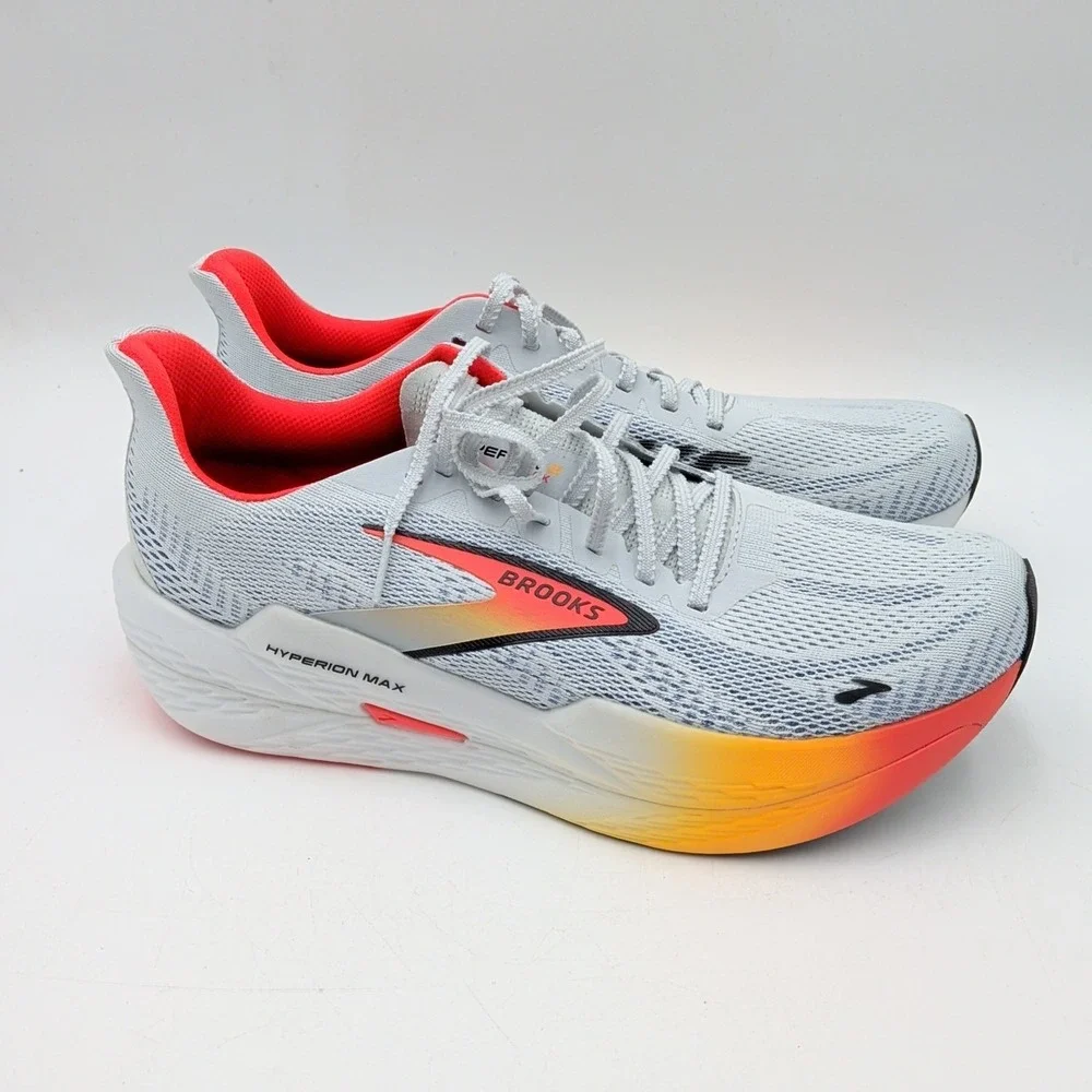 Brooks Hyperion Max 2 Men's 10.5 Running Shoes White Illusion Coral NEW w/ Box - Picture 2 of 10